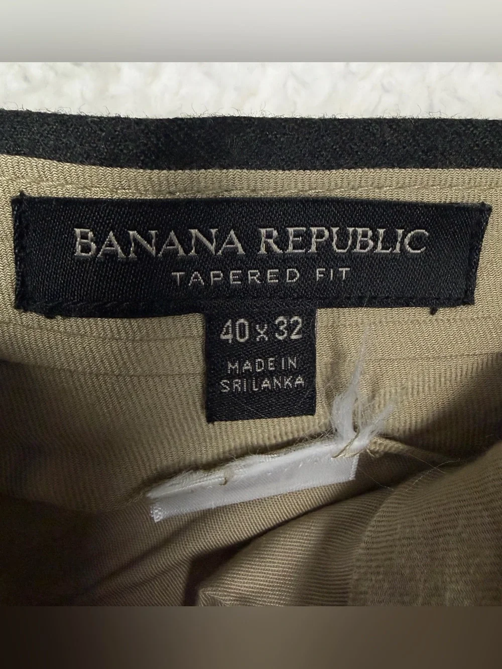 BANANA REPUBLIC • Vitale Barberis Canonico Flannel Tapered Dress Pants, 40x32